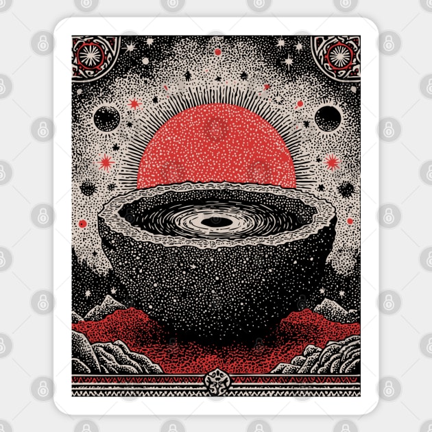 Cosmic Scrying Bowl Sticker by TuncGK